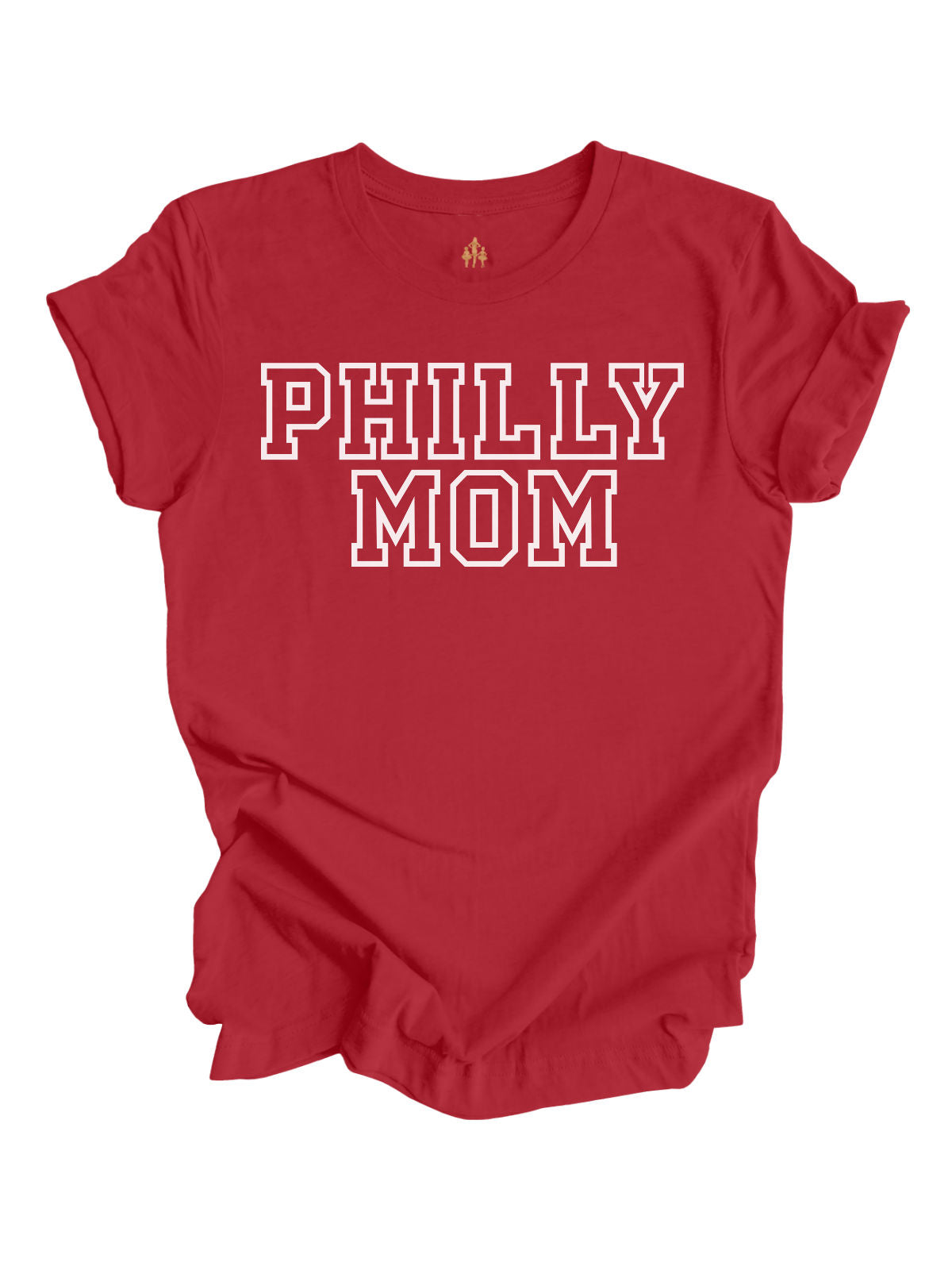 Philly Mom Varsity Shirt in Red