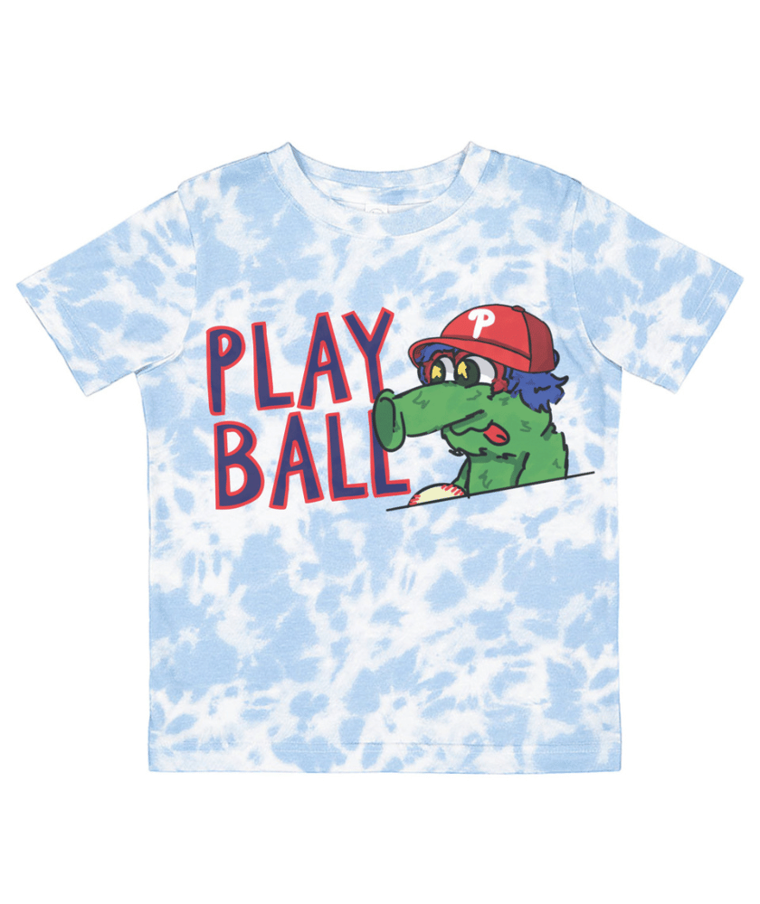 Play Ball Kids Tie Dye Baseball Shirt
