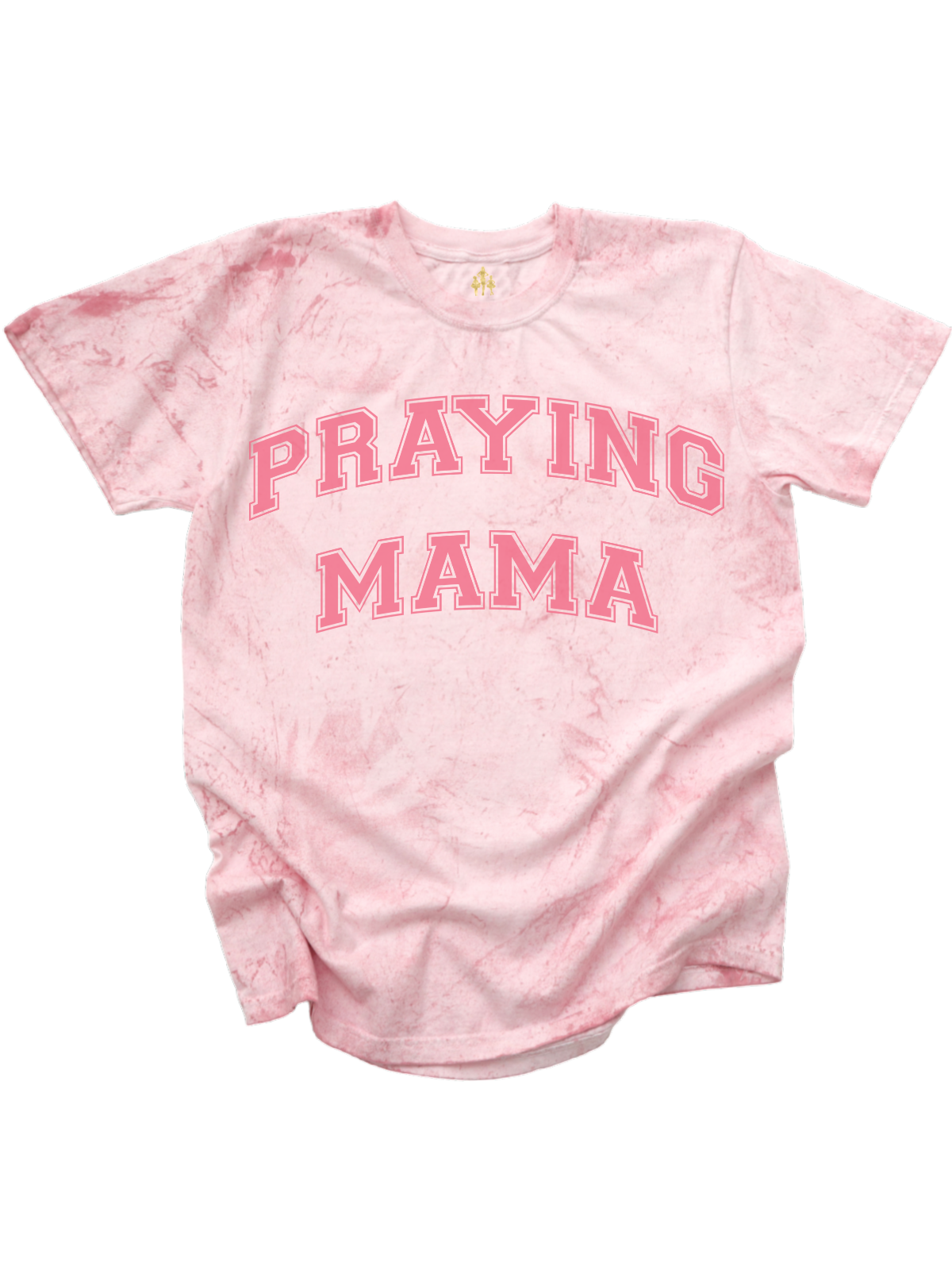 Praying Mama Pink Tie Dye Women's Easter Shirt