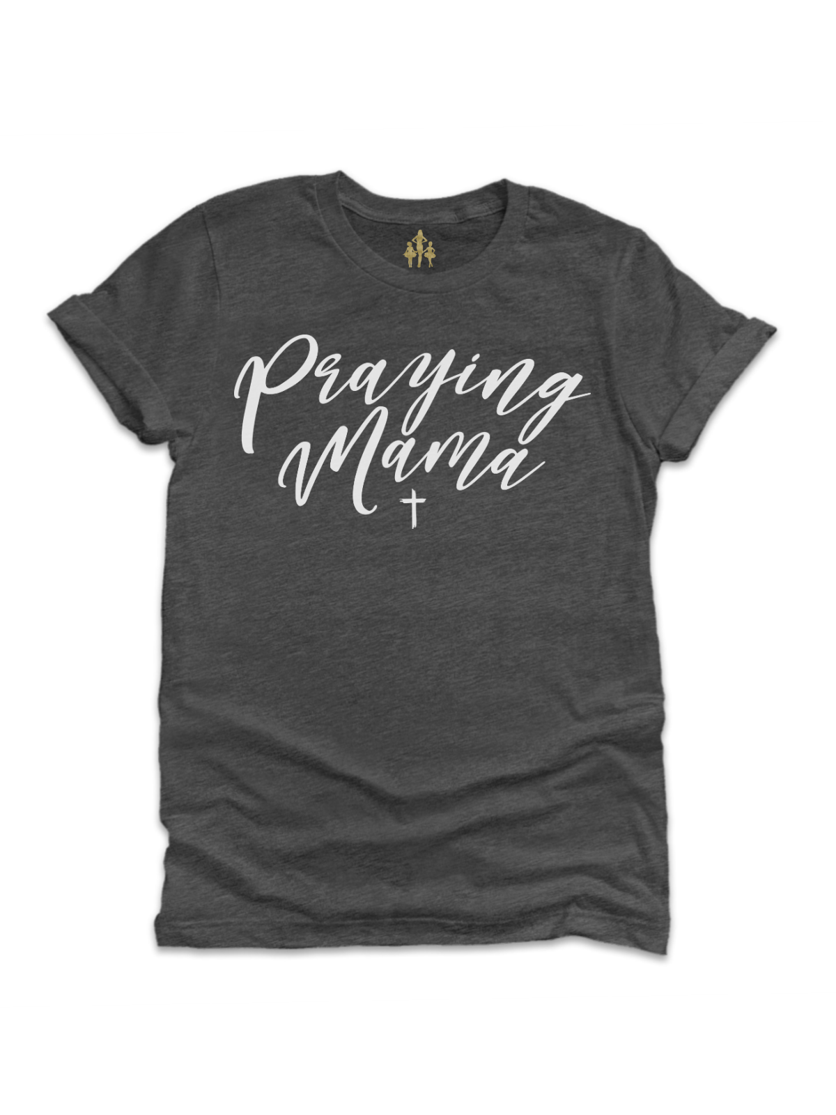 Praying Mama Women's Dark Gray Easter Shirt