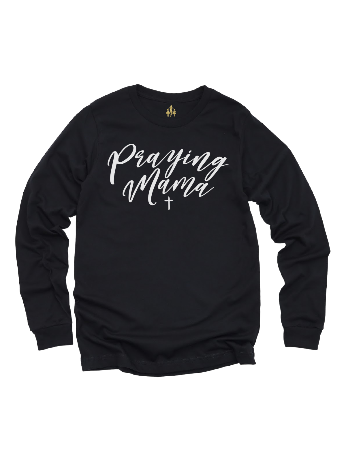 Praying Mama Black Long Sleeve Women's Easter Shirt