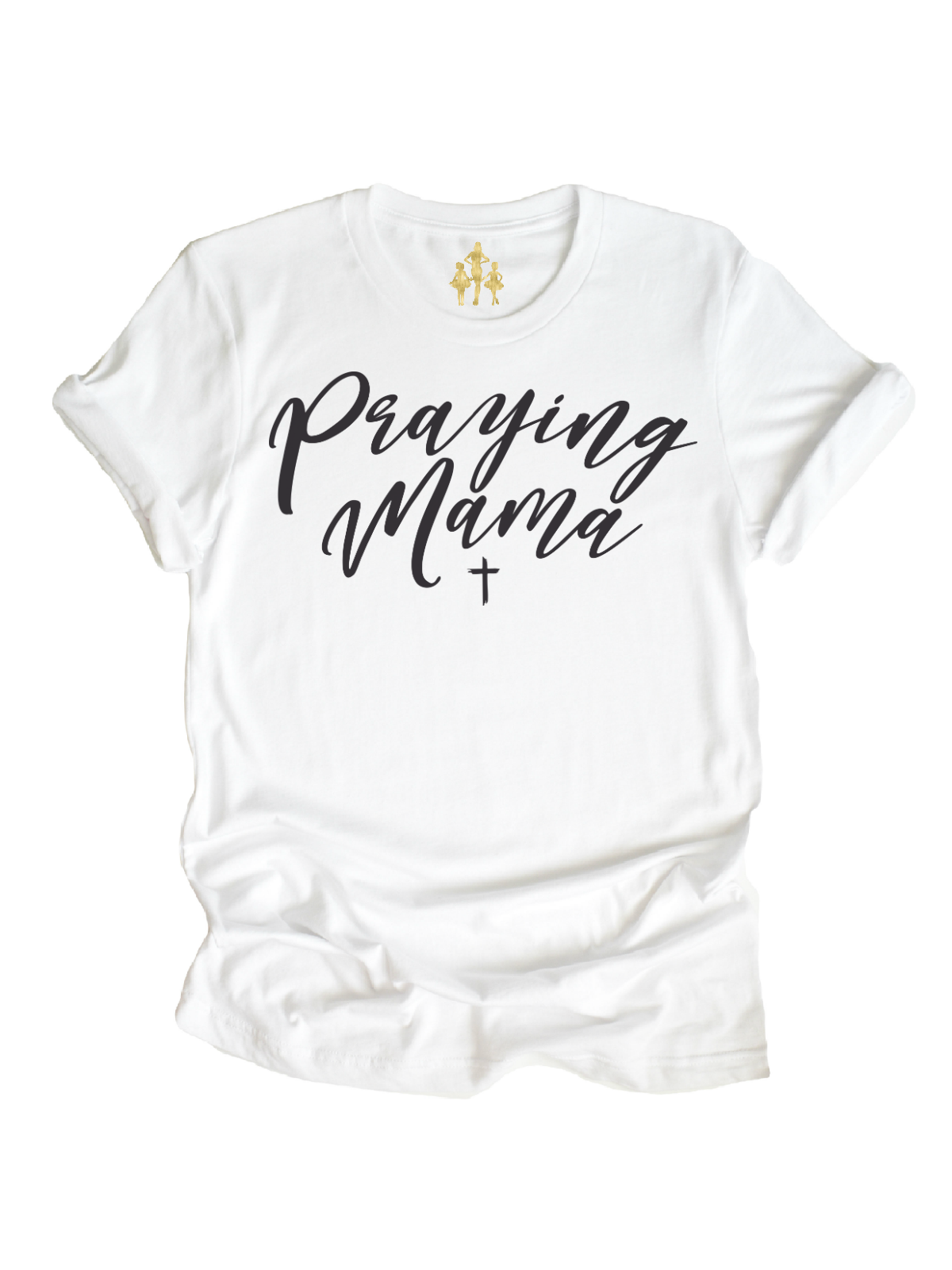 Praying Mama Women's Easter Shirt - Short Sleeve White