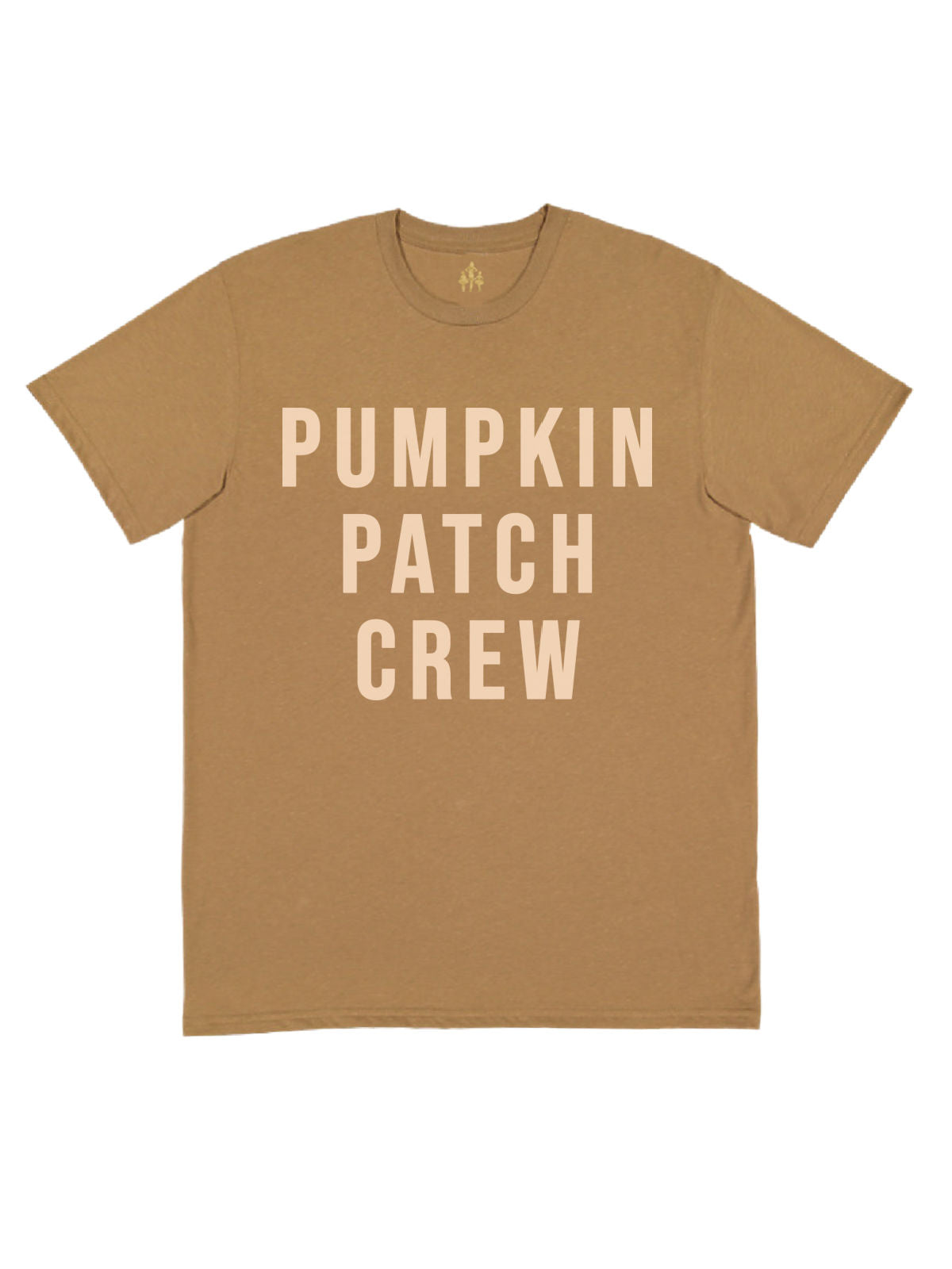 Adult Pumpkin Patch Crew Shirt in Coyote Brown