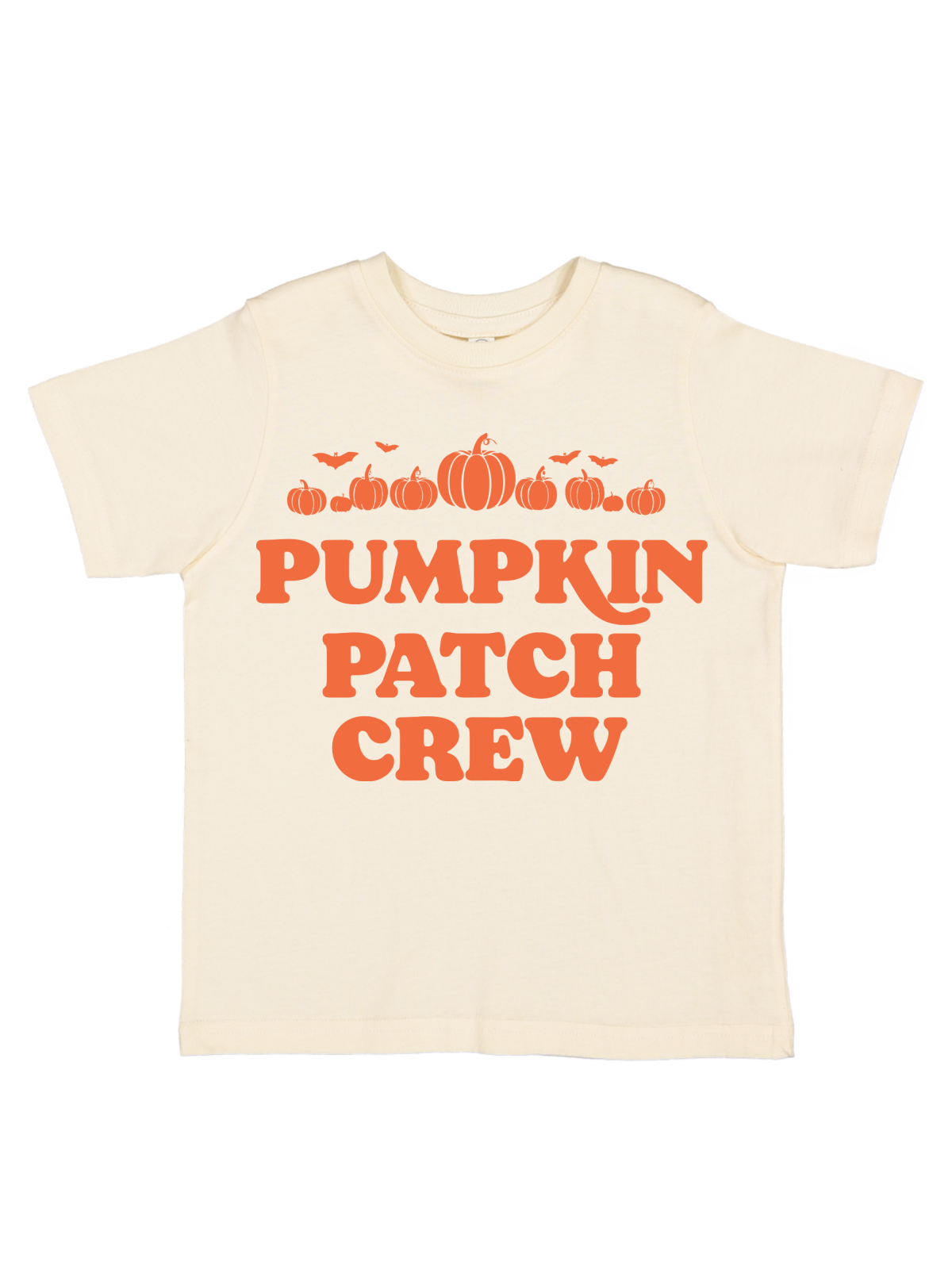 Pumpkin Patch Crew Kids Halloween Shirt in Natural