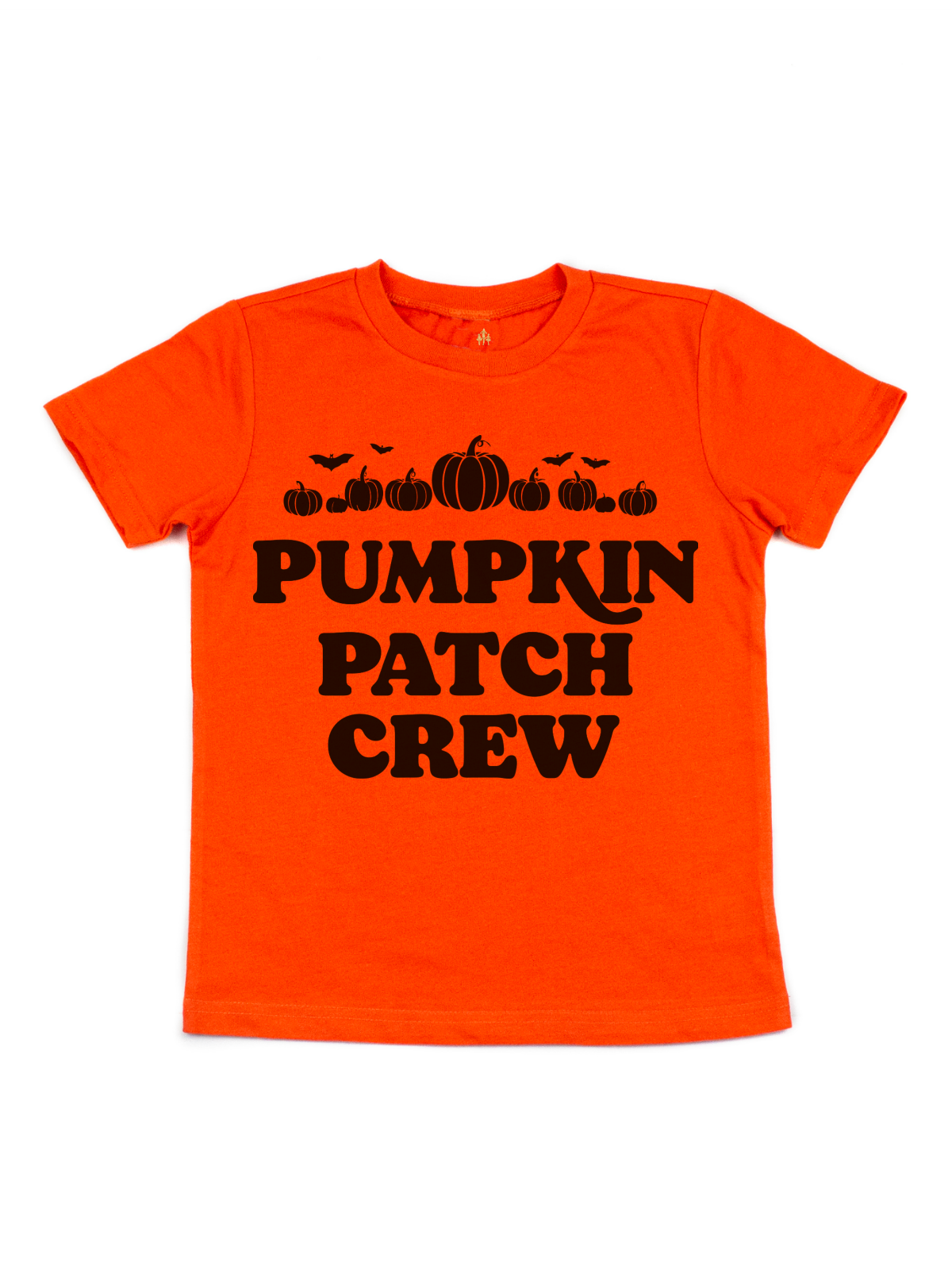 Pumpkin Patch Crew Kids Halloween Shirt in Orange