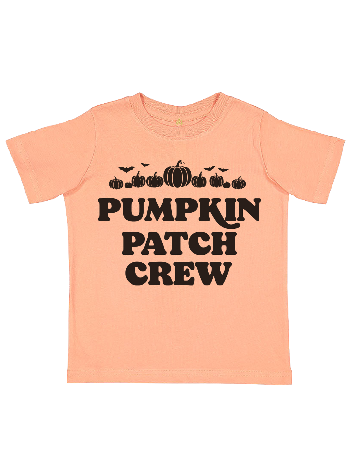 Pumpkin Patch Crew Kids Halloween Shirt in Papaya