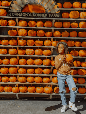 Pumpkin Patch Crew Shirts - Toast