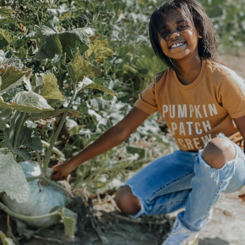 Pumpkin Patch Crew Kids Fall Shirt