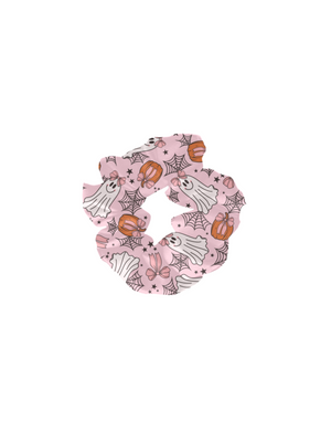 Retro Halloween Girls Halloween Scrunchie