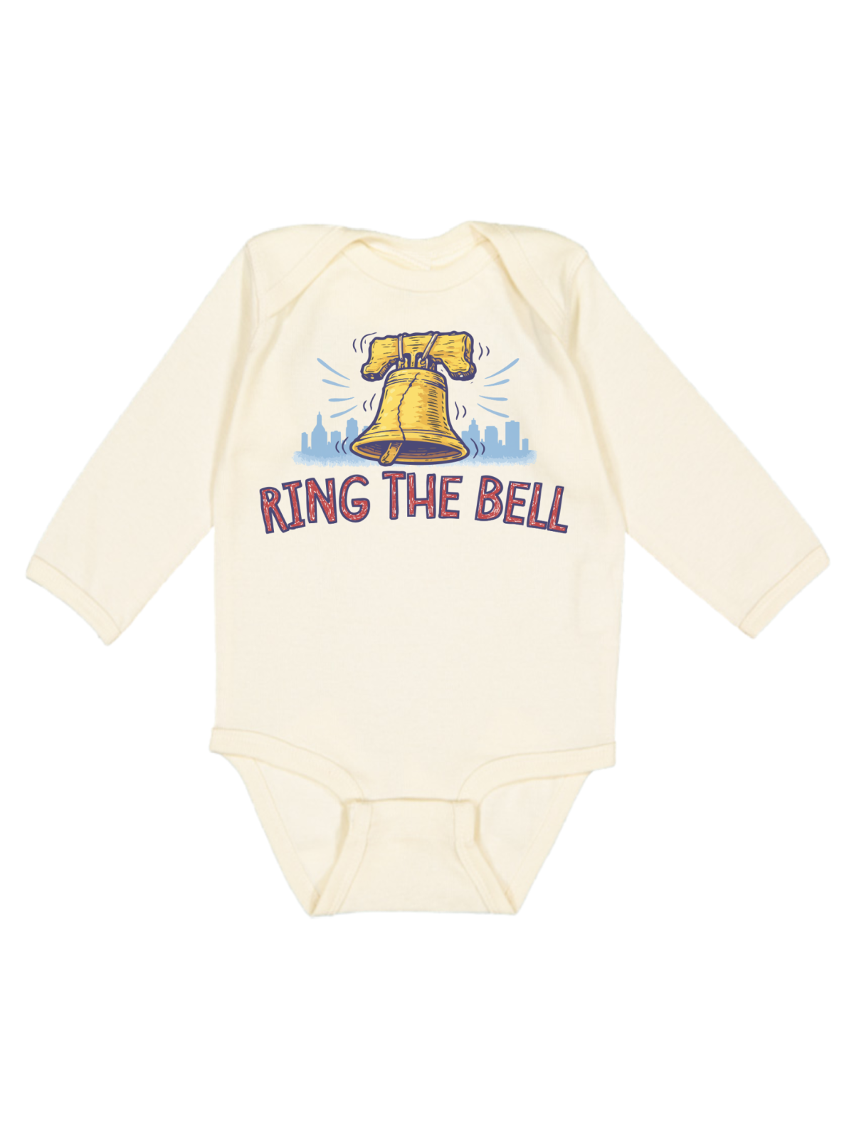 Philly baby baseball outfit Ring the Bell Liberty Bell bodysuit