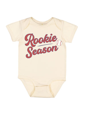 Rookie Season baby outfit baseball bodysuit for first game and baby gift