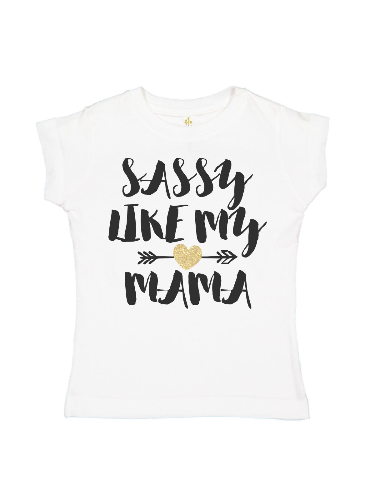 Sassy Like My Mama Girls Long Sleeve Black Shirt