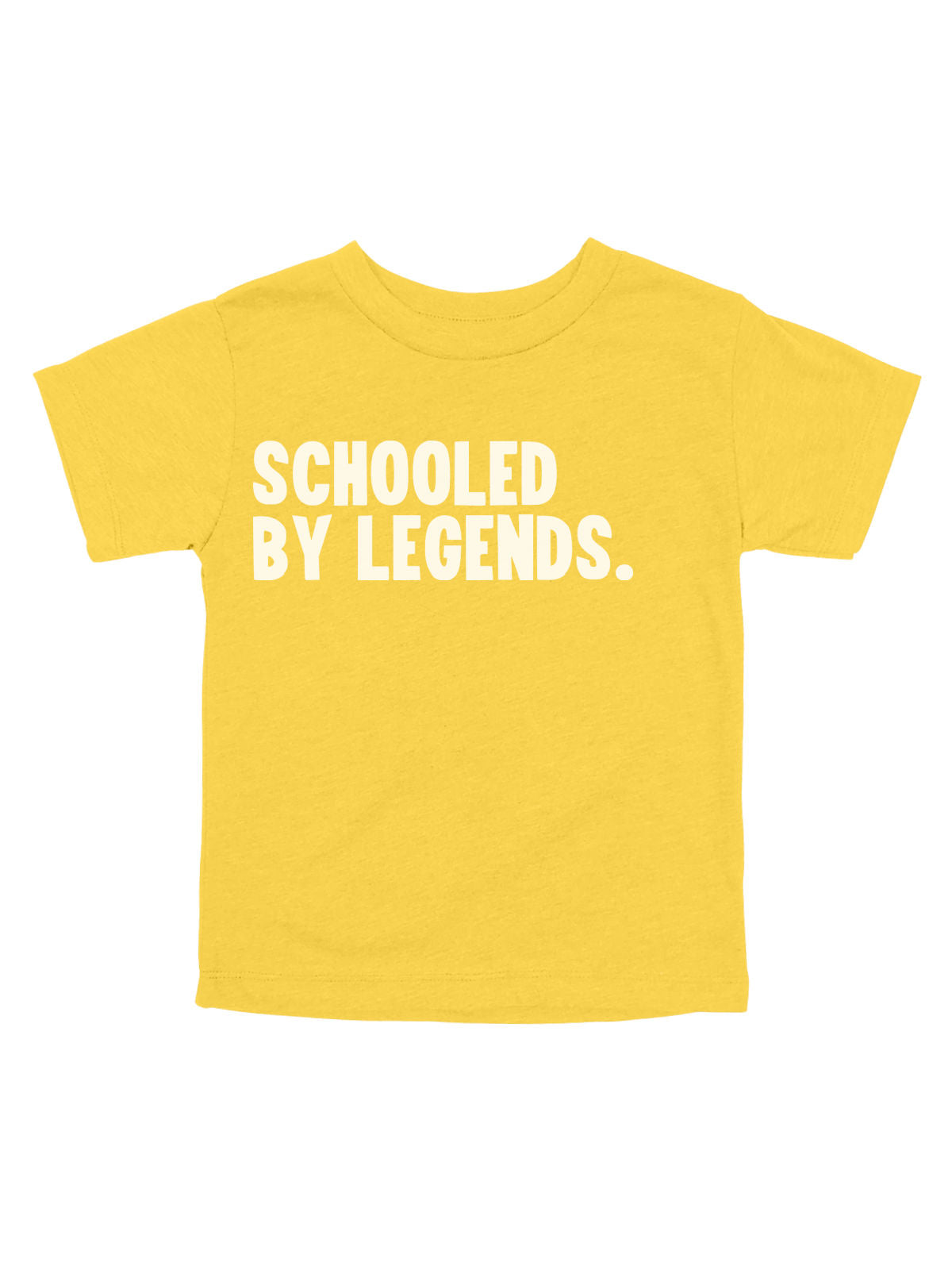 Schooled by Legends Kids Women's History Month Shirt - Yellow / 6m