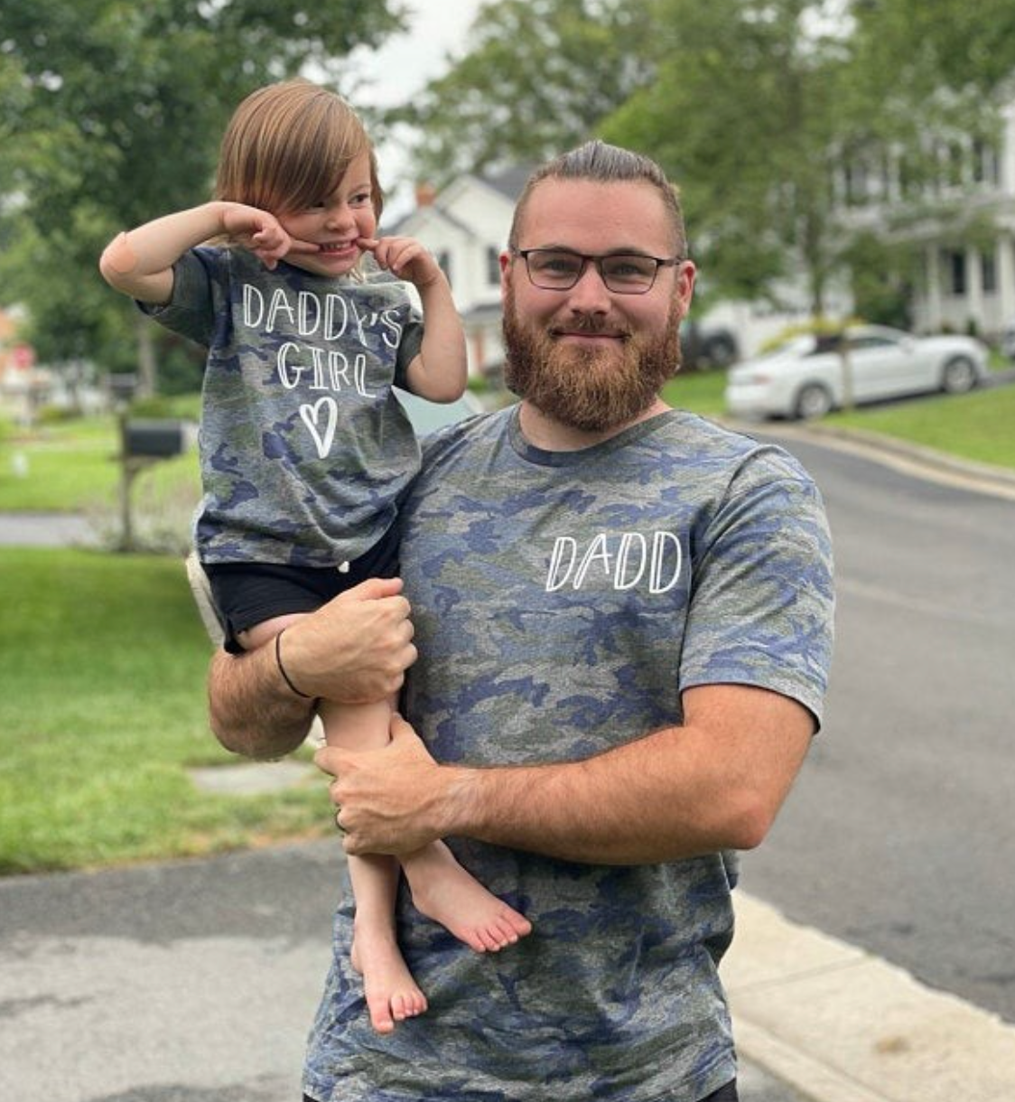 Daddy + Daddy's Girl Matching Camo Shirts