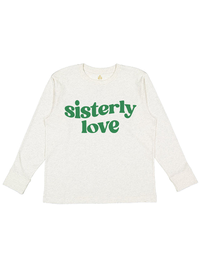 Sisterly Love Philly Kids Long Sleeve Shirt in Natural