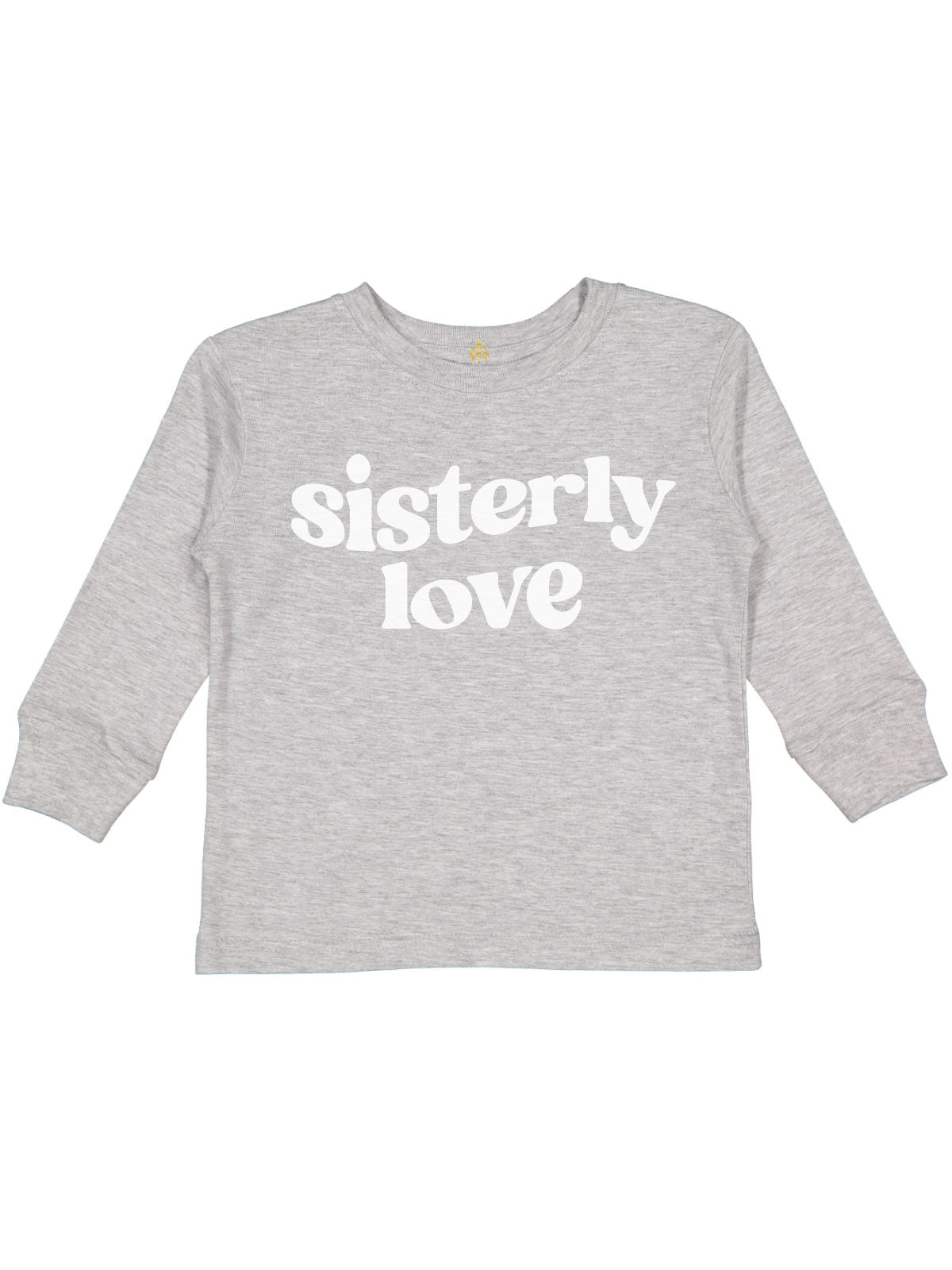 Sisterly love Philly kids shirt in heather gray