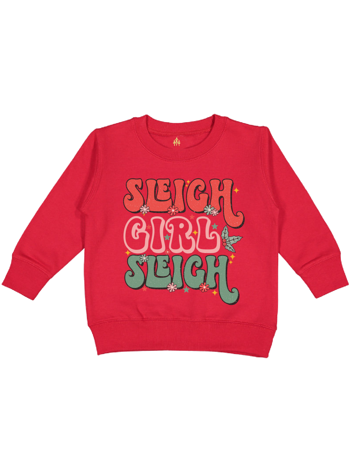 Long sleeve red kids sweatshirt Sleigh Girl Sleigh