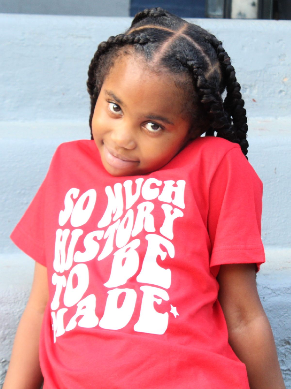 So Much History to be Made Kids Shirt in Red