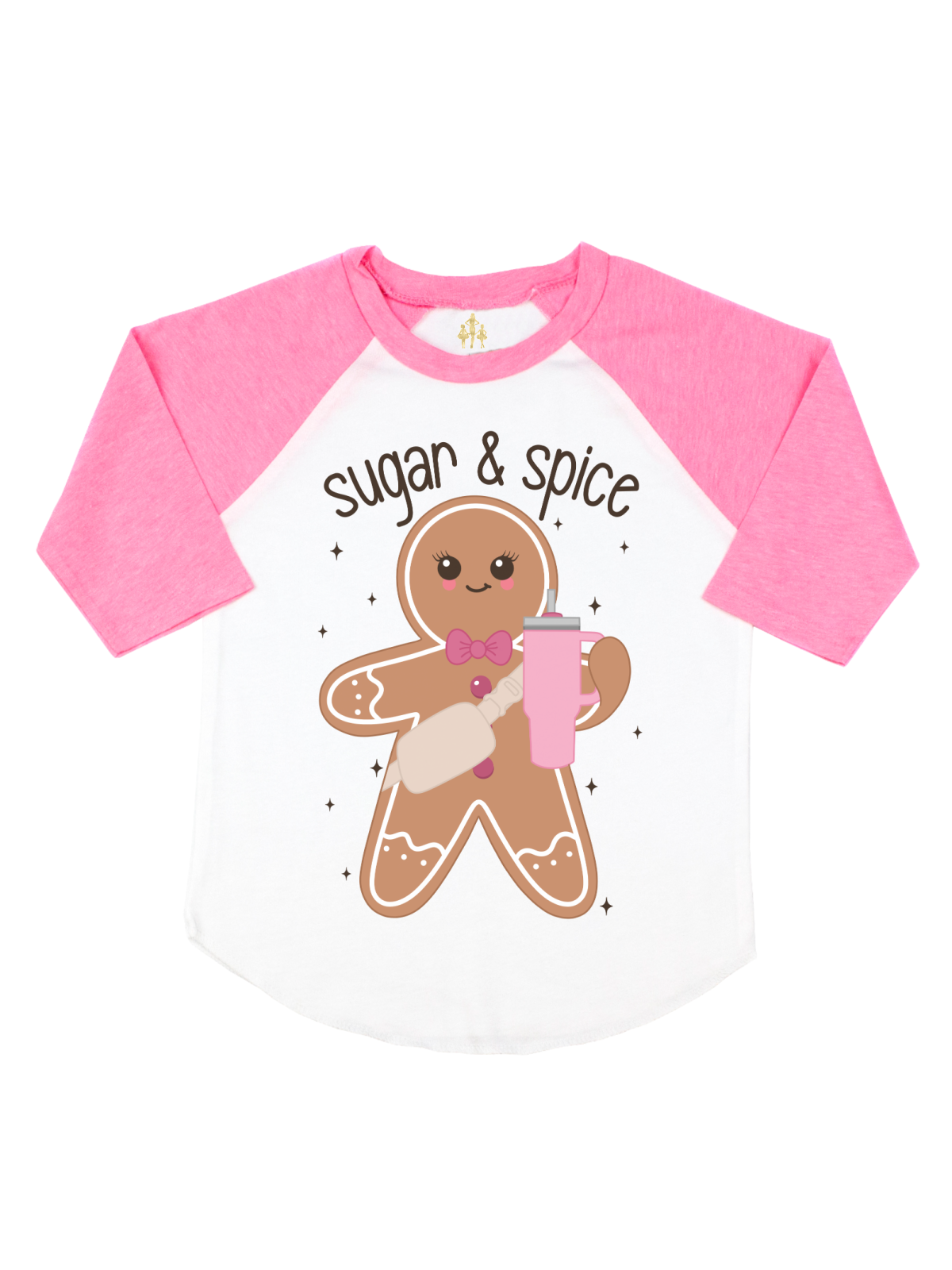 Sugar and Spice Kids Gingerbread Man Christmas Shirt