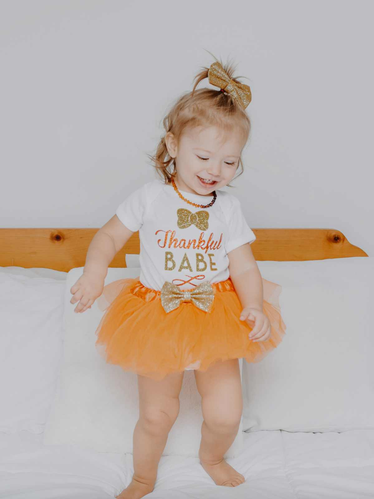 Thankful Babe Little Girls Thanksgiving Tutu Outfit