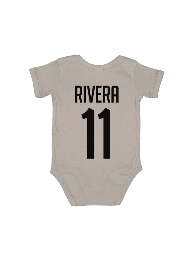 Titanium Gray Tan Baby Bodysuit