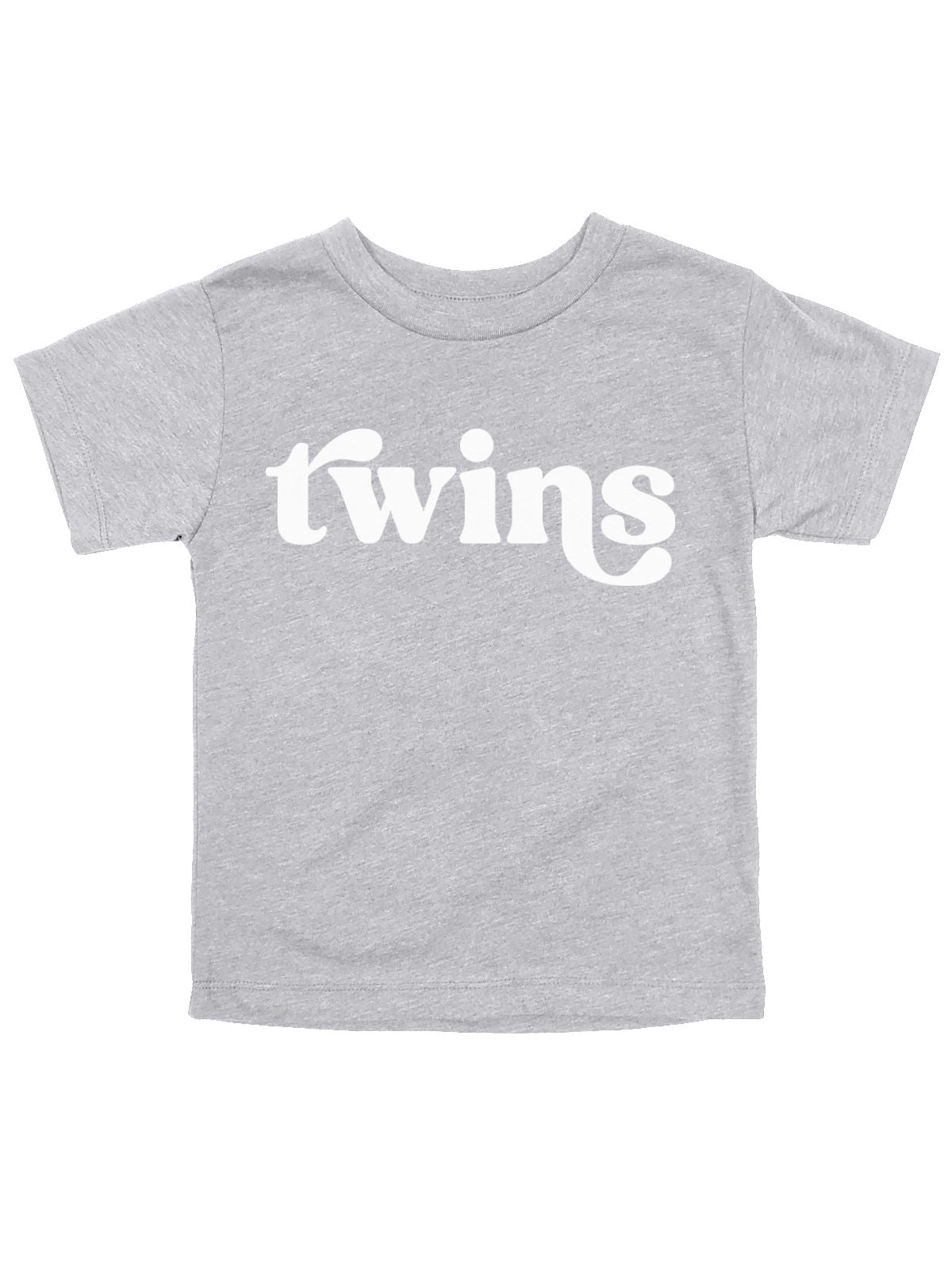 Twins Baby Bodysuit in Heather Gray