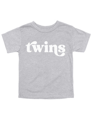 Twins Kids Shirt in Heather Gray