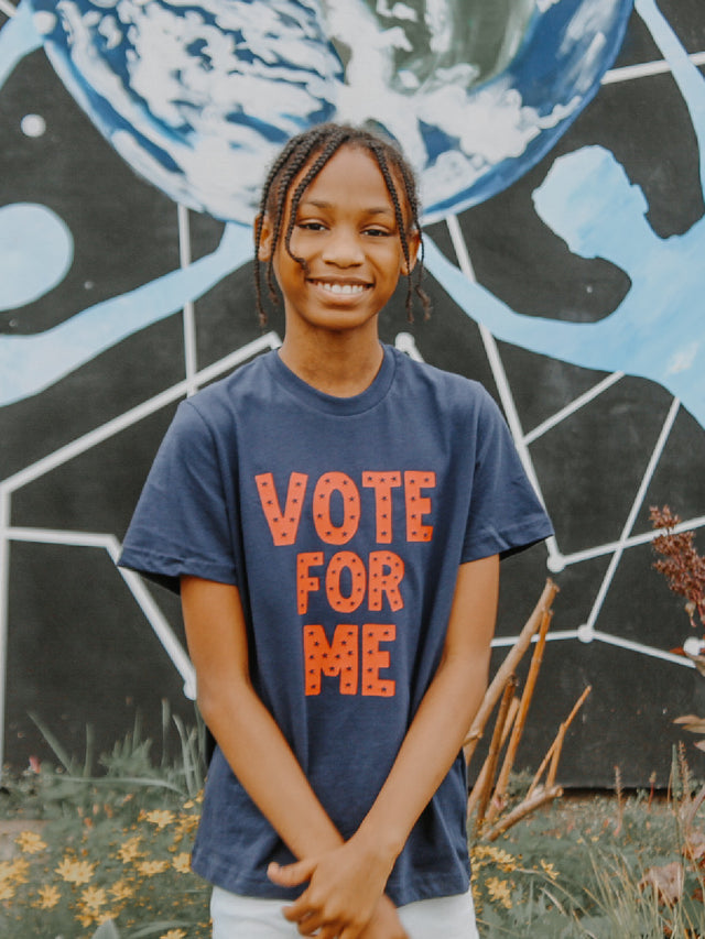 Vote for Me Stars Kids Shirt - Navy