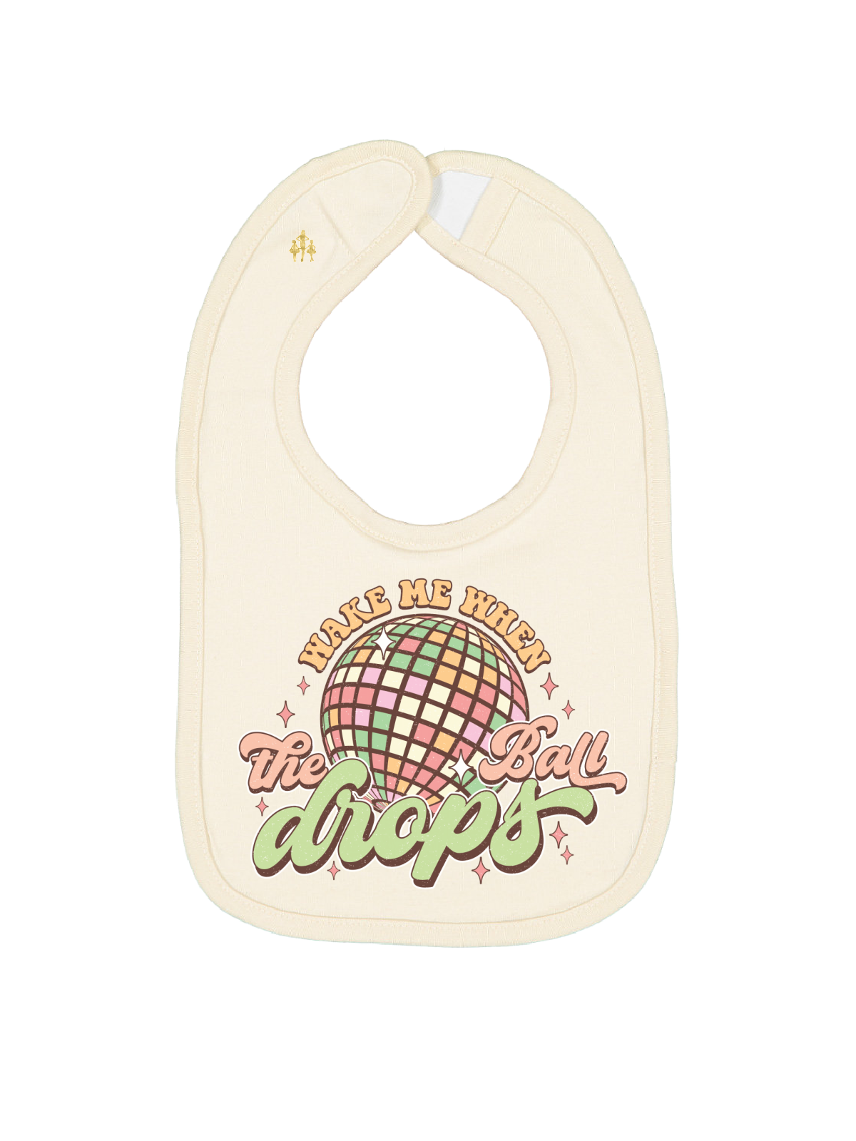 Wake Me When the Ball Drops Infant New Year's Eve Bib