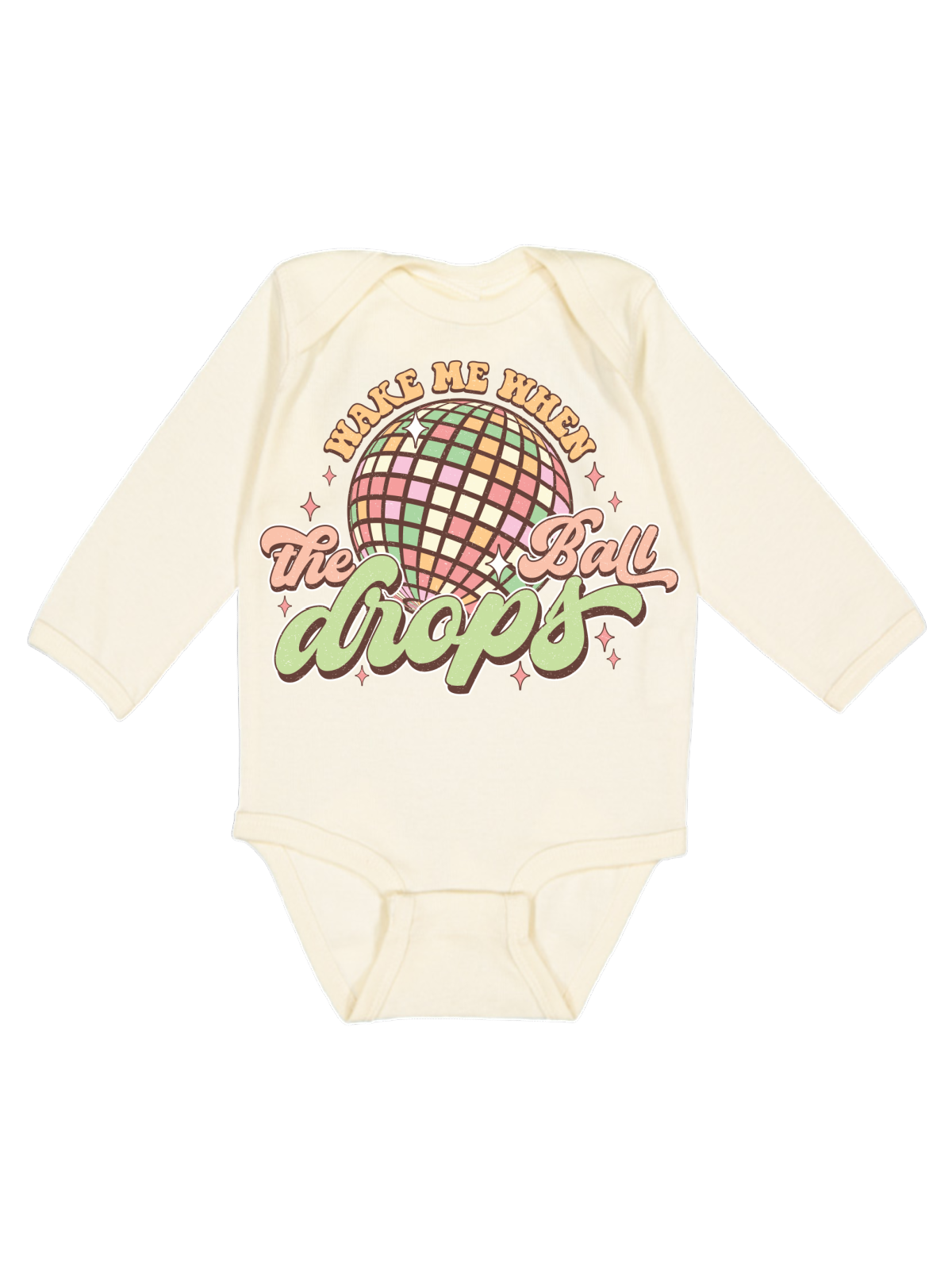 Wake Me When the Ball Drops Baby Long Sleeve Bodysuit