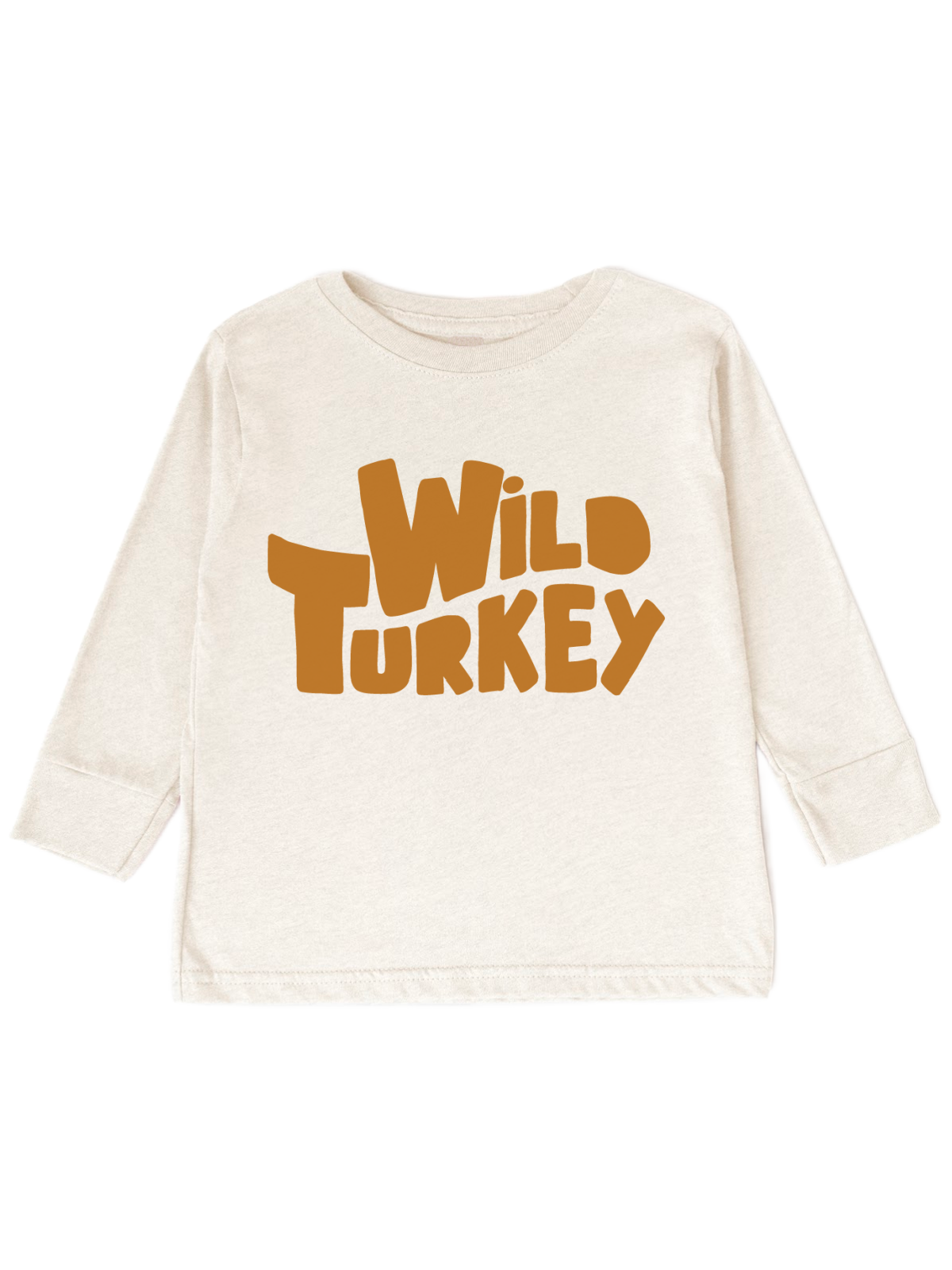 Wild Turkey Kids Long Sleeve Natural Beige Shirt