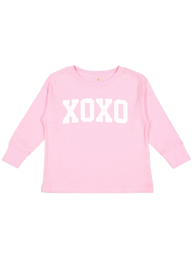 XOXO Girls Valentine's Day Long Sleeve Pink Shirt