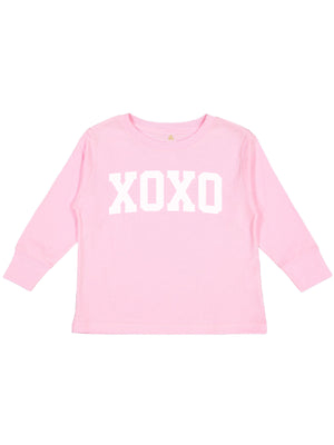 XOXO Girls Valentine's Day Long Sleeve Pink Shirt