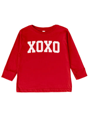 XOXO Girls Valentine's Day Long Sleeve Red Shirt