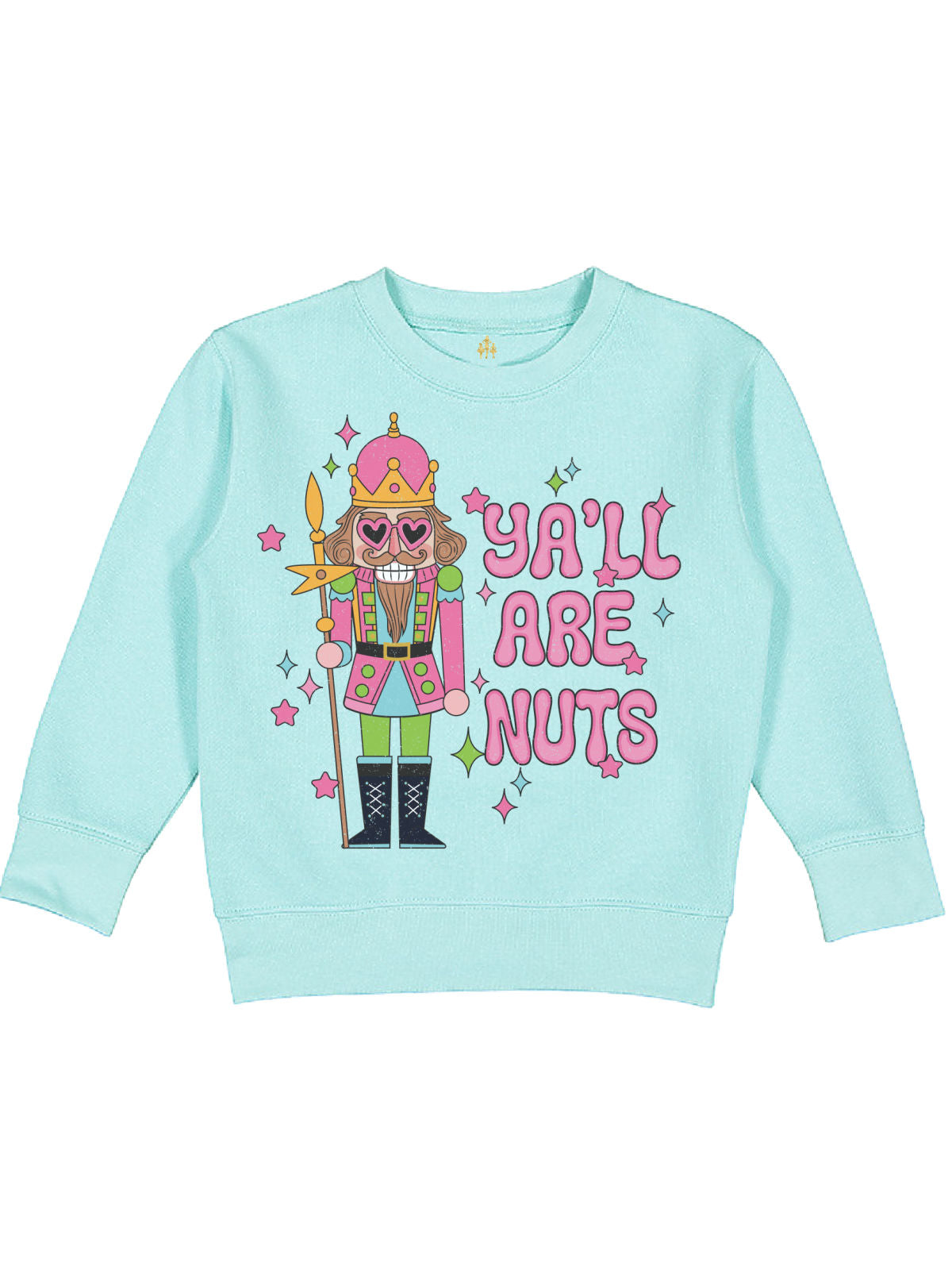 Ya'll Are Nuts Kids Nutcracker Christmas Sweatshirt