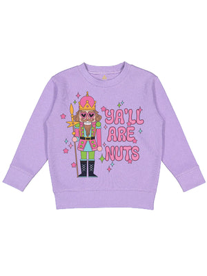 Ya'll Are Nuts Kids Nutcracker Christmas Sweatshirt