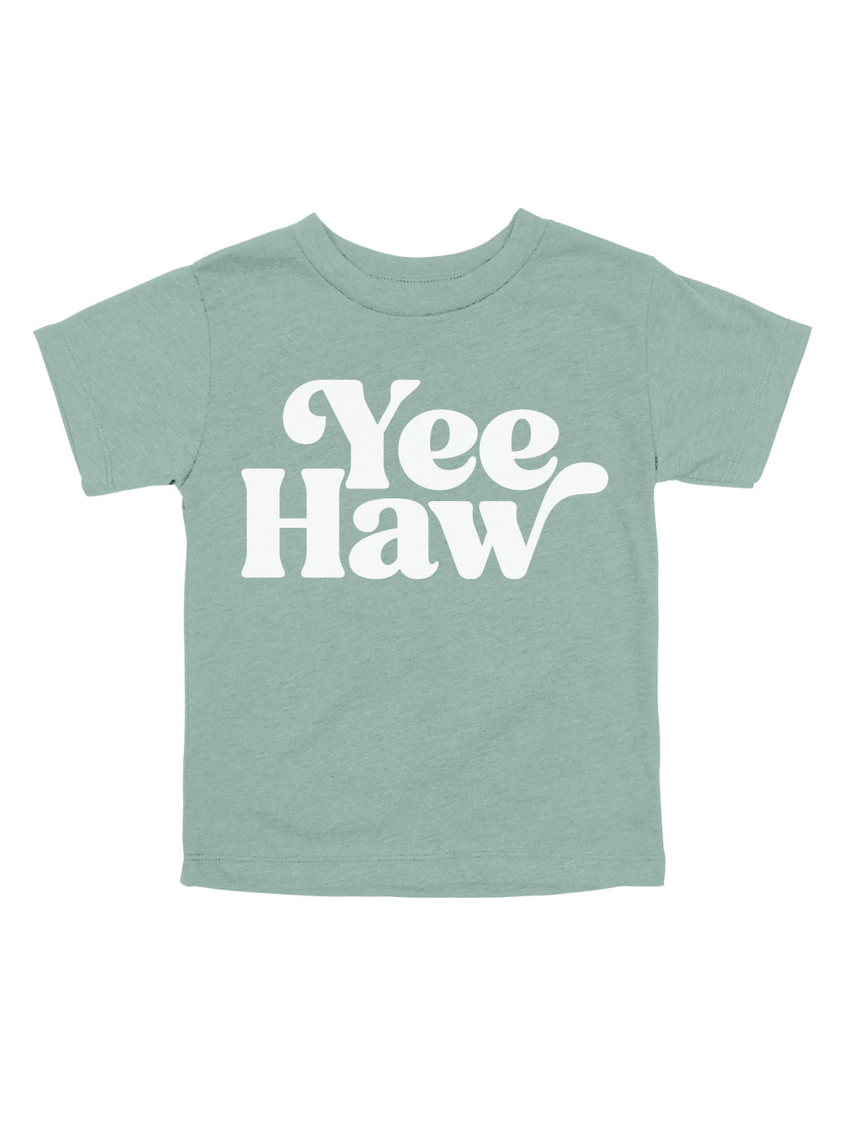 Yee Haw Kids Country Shirt in Dusty Blue