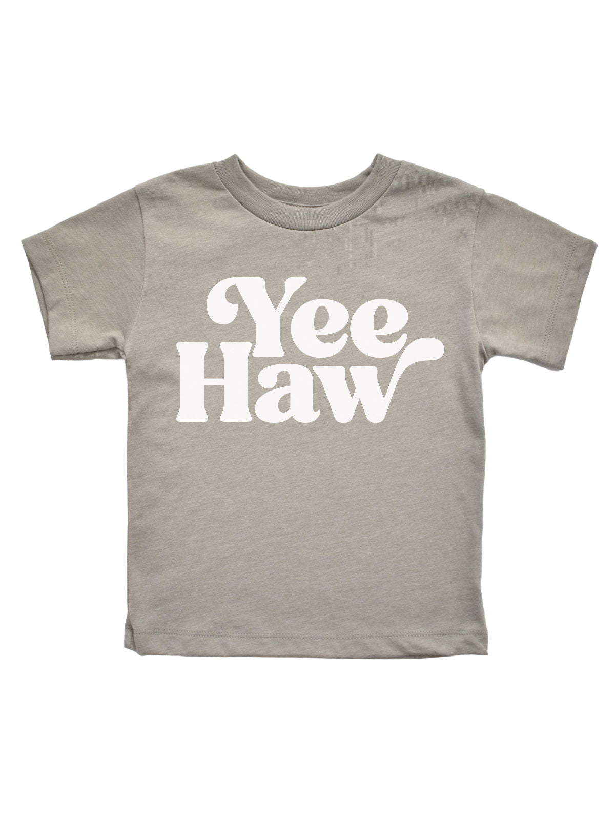 Yee Haw Kids Country Shirt in Stone