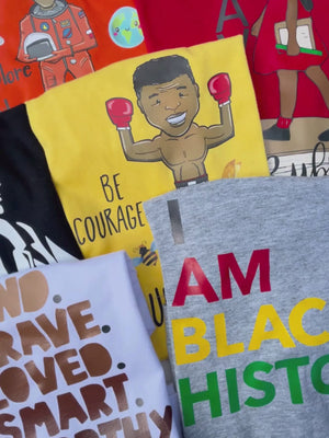 Be Powerful like Malcolm X Kids Black History Shirt