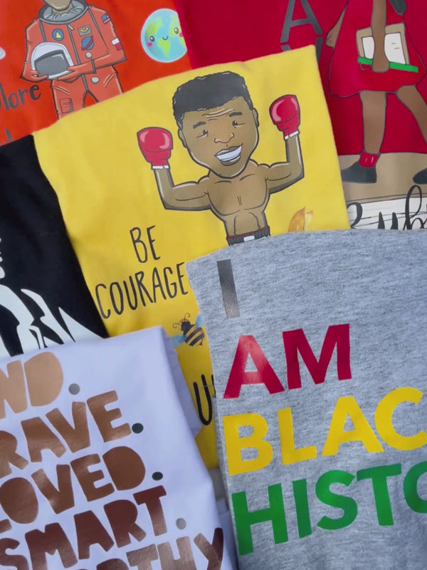 Kids Black History Month Shirt - Be Powerful like Malcolm X - Mackenzie ...