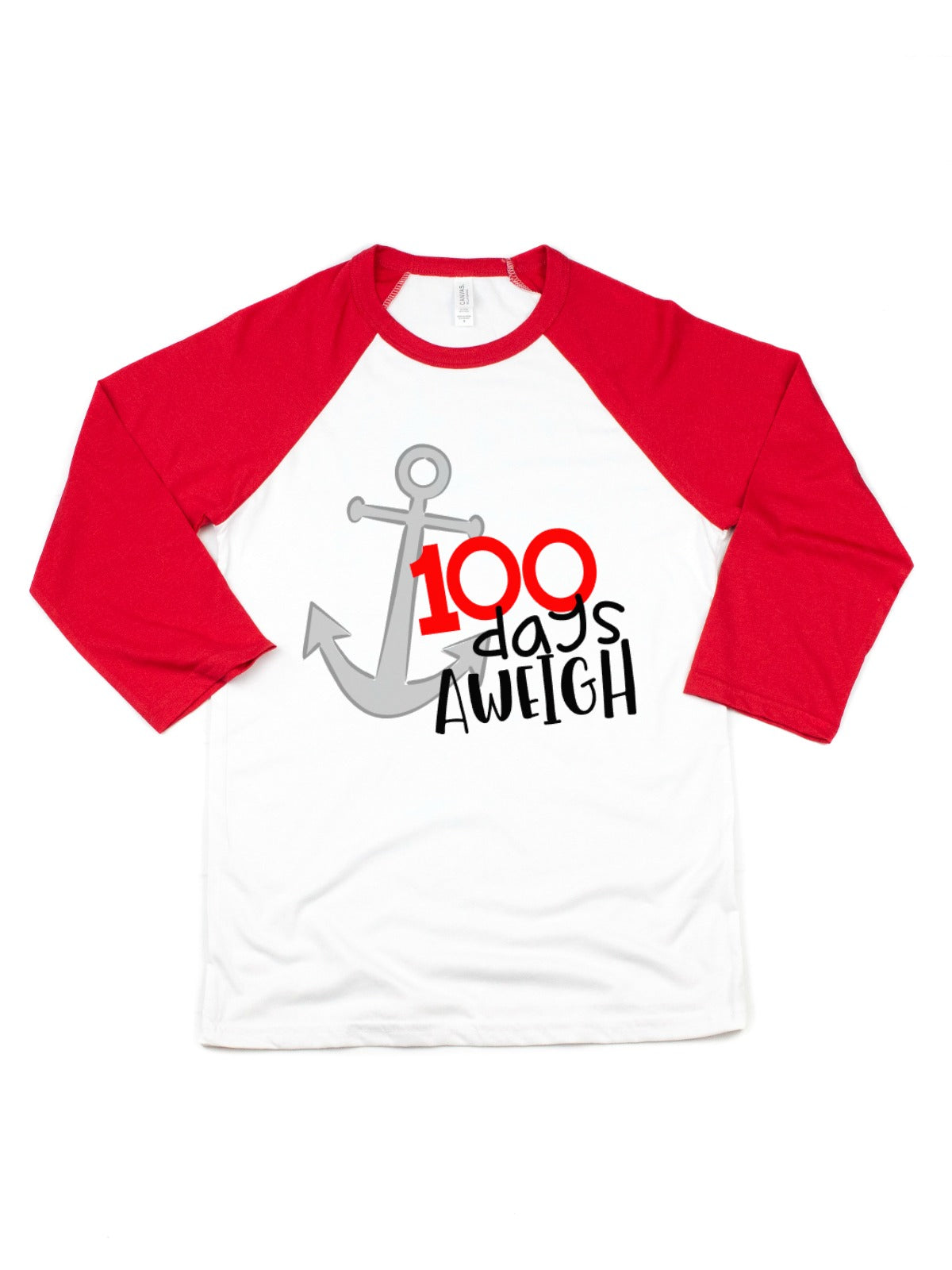 100 days aweigh kids 100th day of school shirt