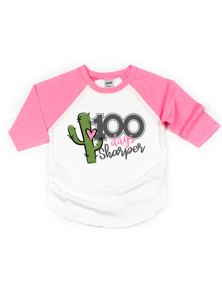 100 Days Sharper Cactus Raglan Shirt