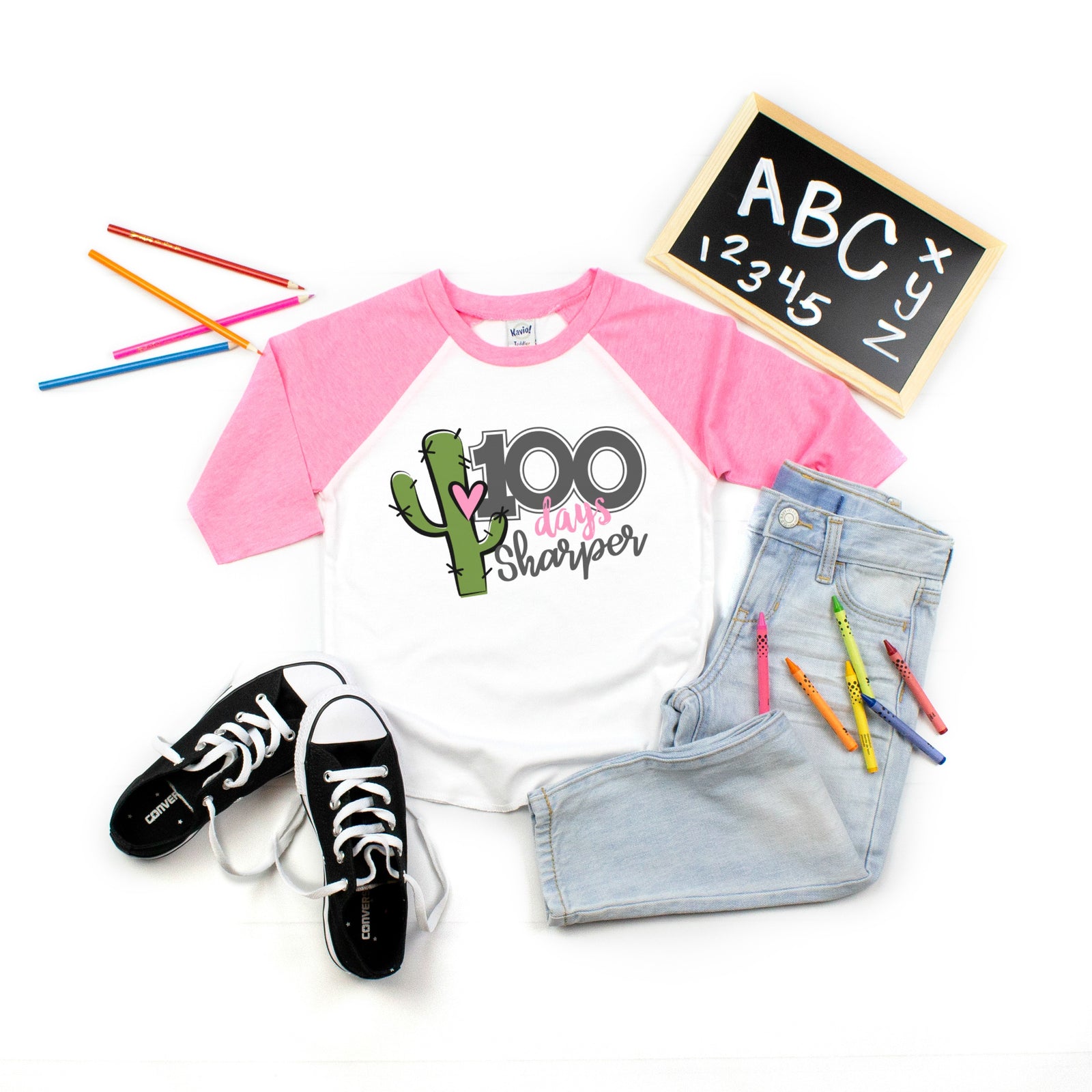 100 days sharper girls 100th day of school shirt