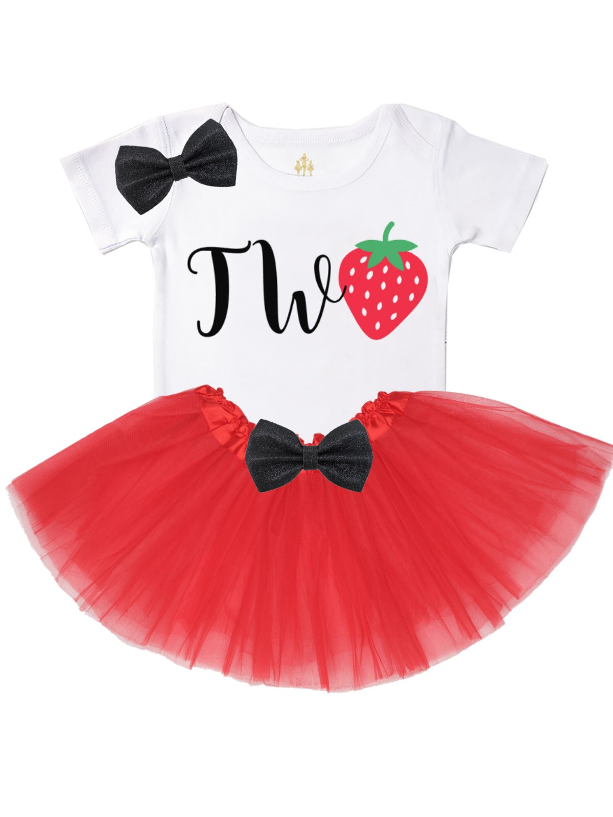 TWO Strawberry Birthday Outfit