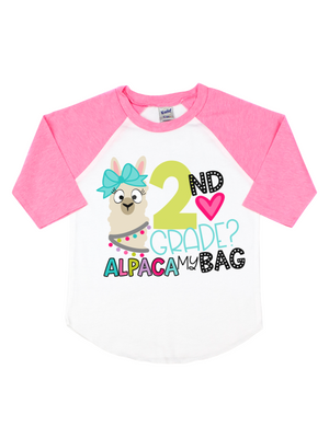 second grade alpaca school shirt