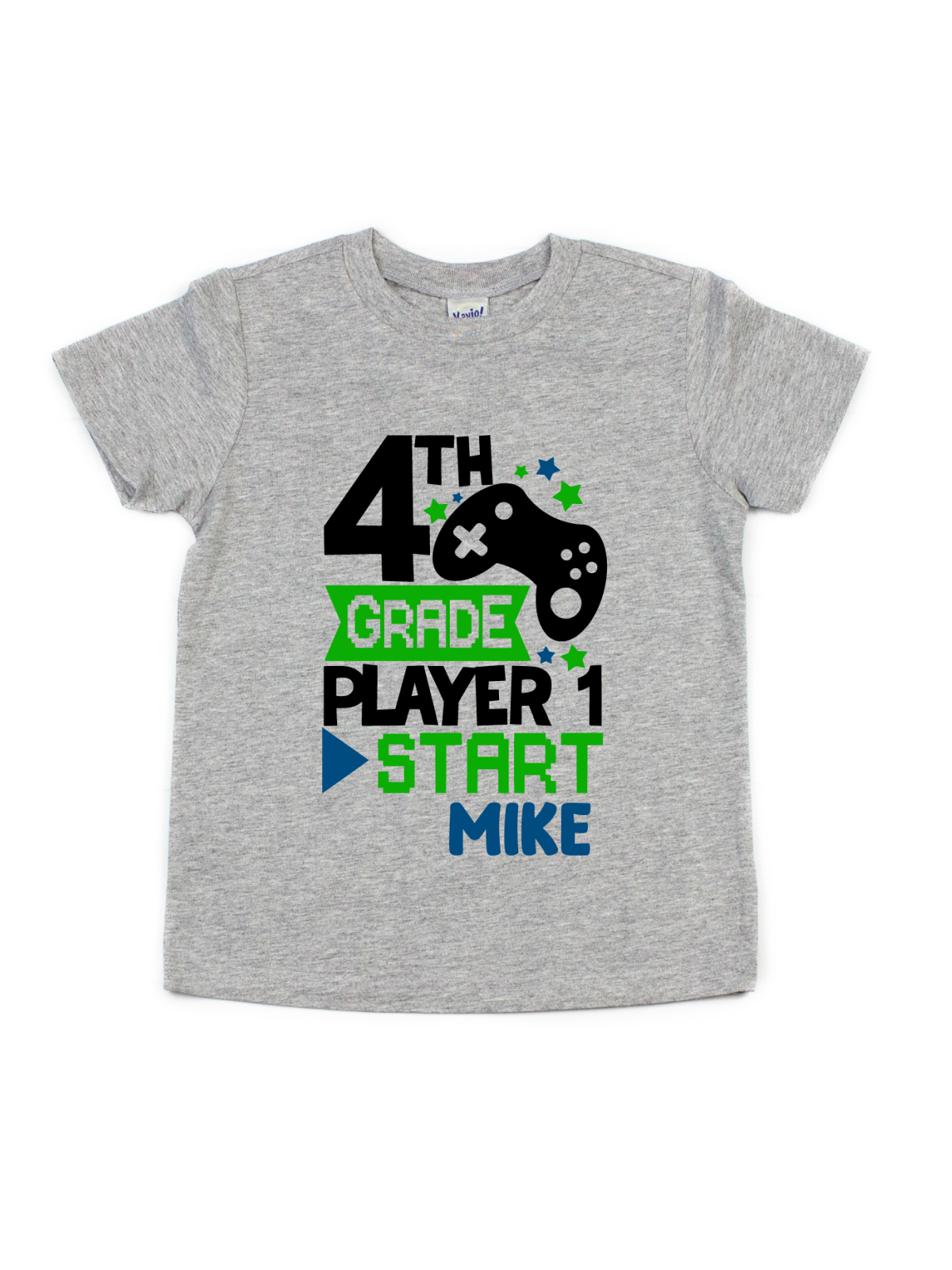 3rd grade player 1 start kids gamer school shirt