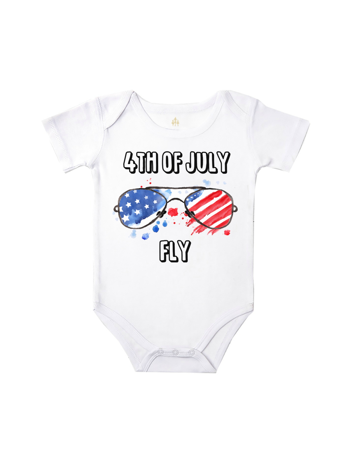 4th of July Fly baby bodysuit