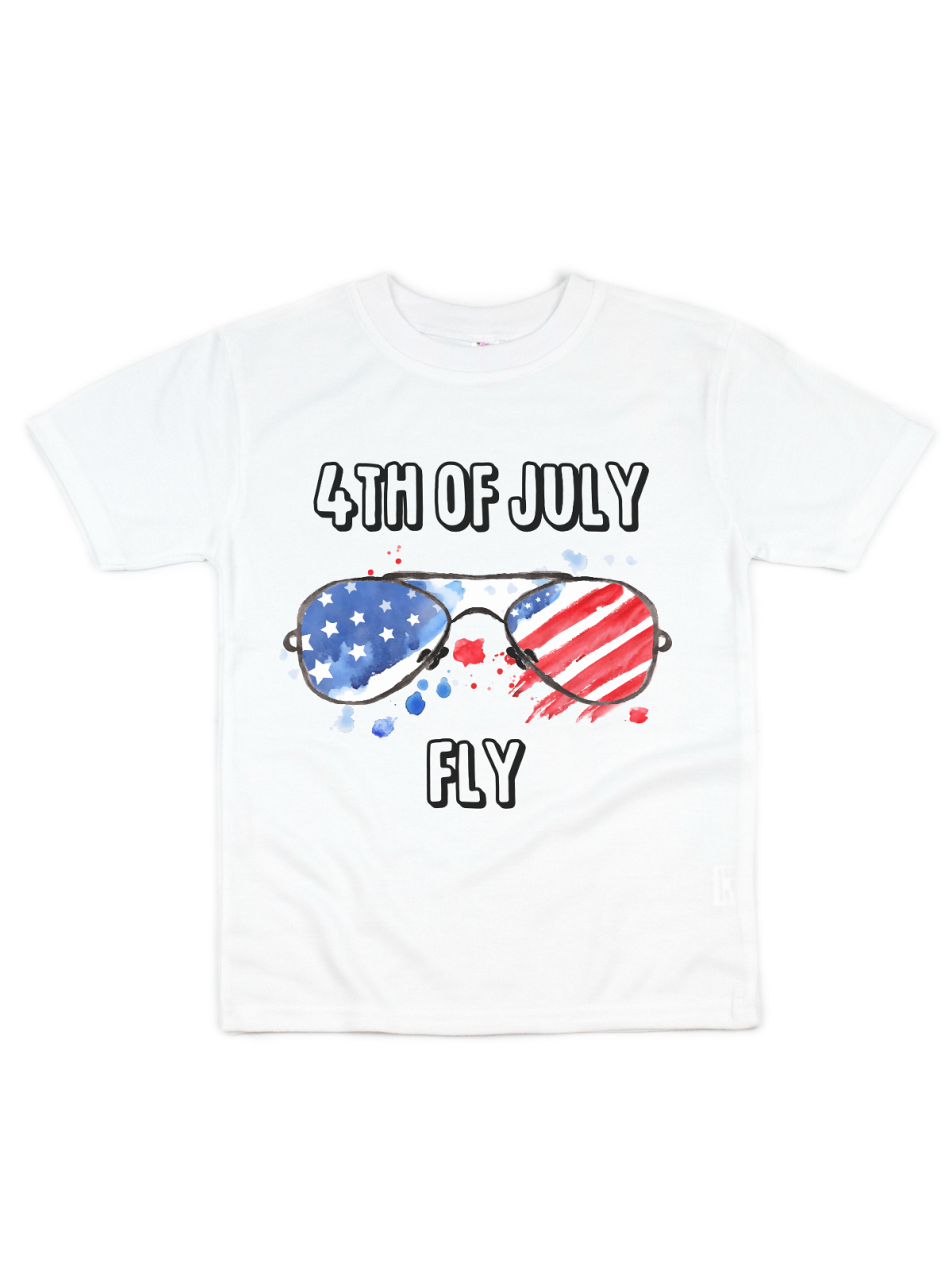 kids 4th of july fly t-shirt