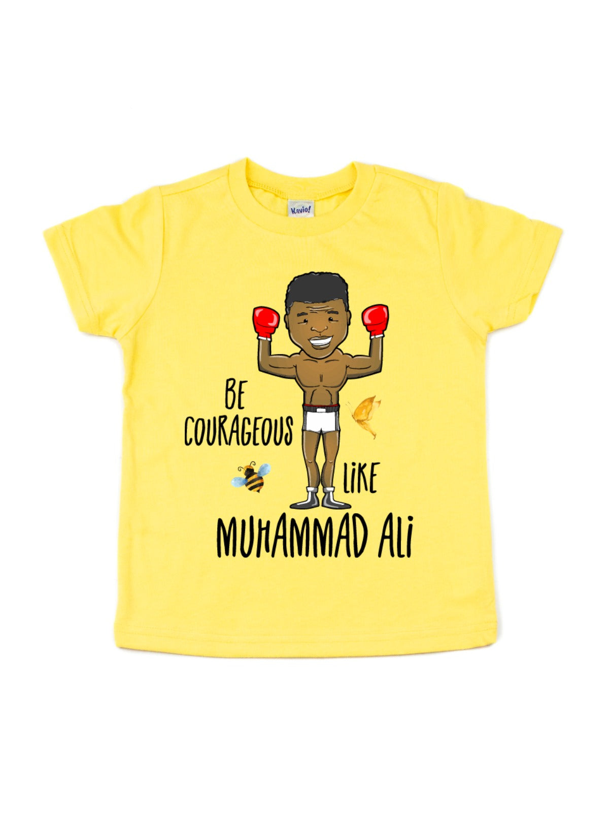 Be Courageous like Muhammad Ali Kids Black History Shirt