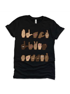 Be Kind Sign Language Adult Shirt